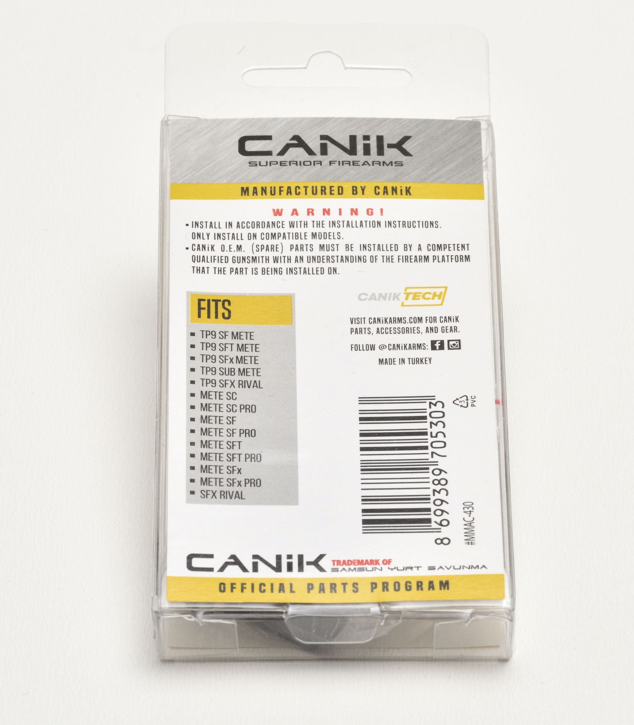 Canik Abdeckung Optik-Schnittstelle, ohne Visier, schwarz, SF/ST/SFxSub METE/Rival/METE SF/SFT/STx/Sub/PRO