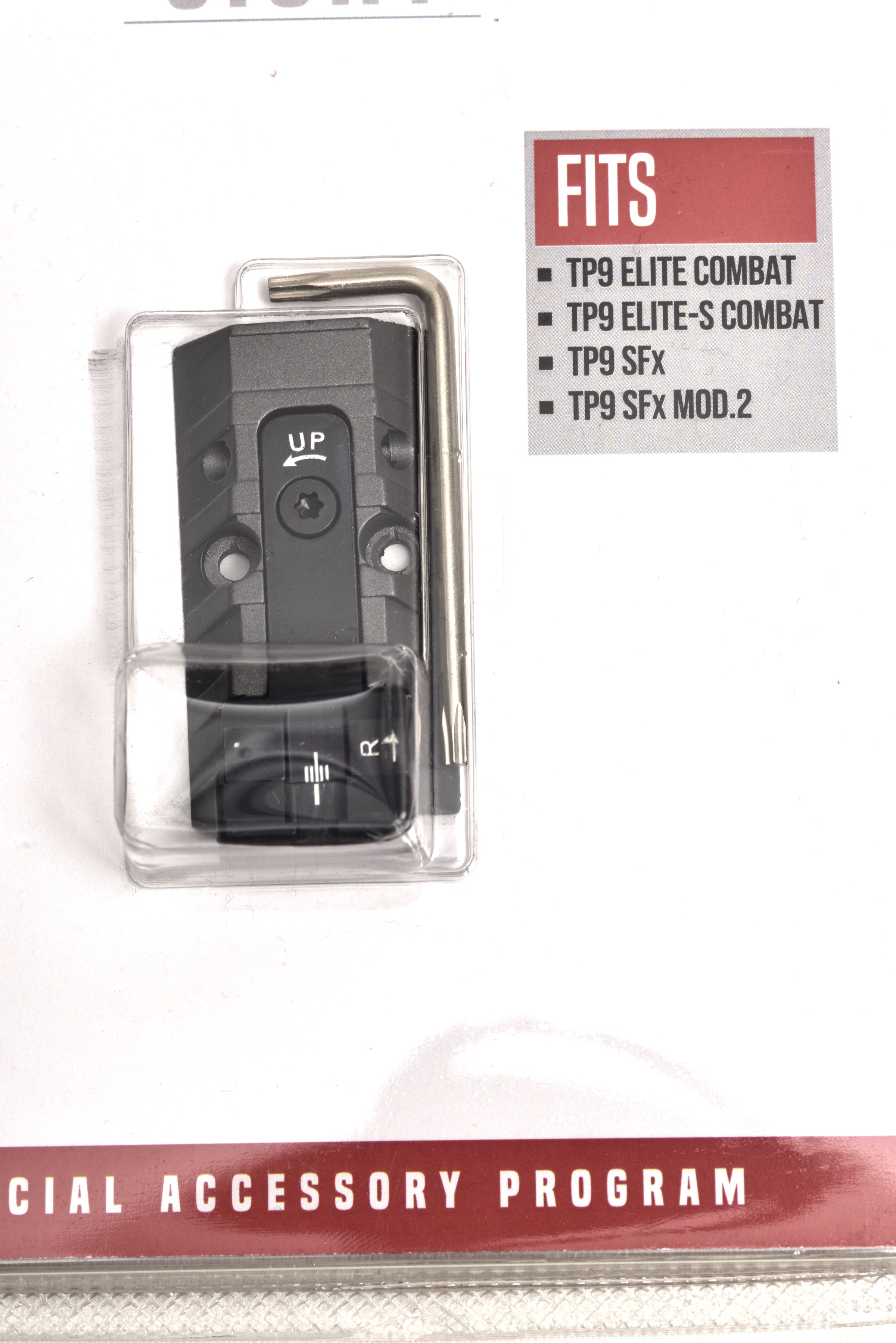 Canik Rear Sight, adapterplate incl. adjustable rear sight, SFx Rival, Grey