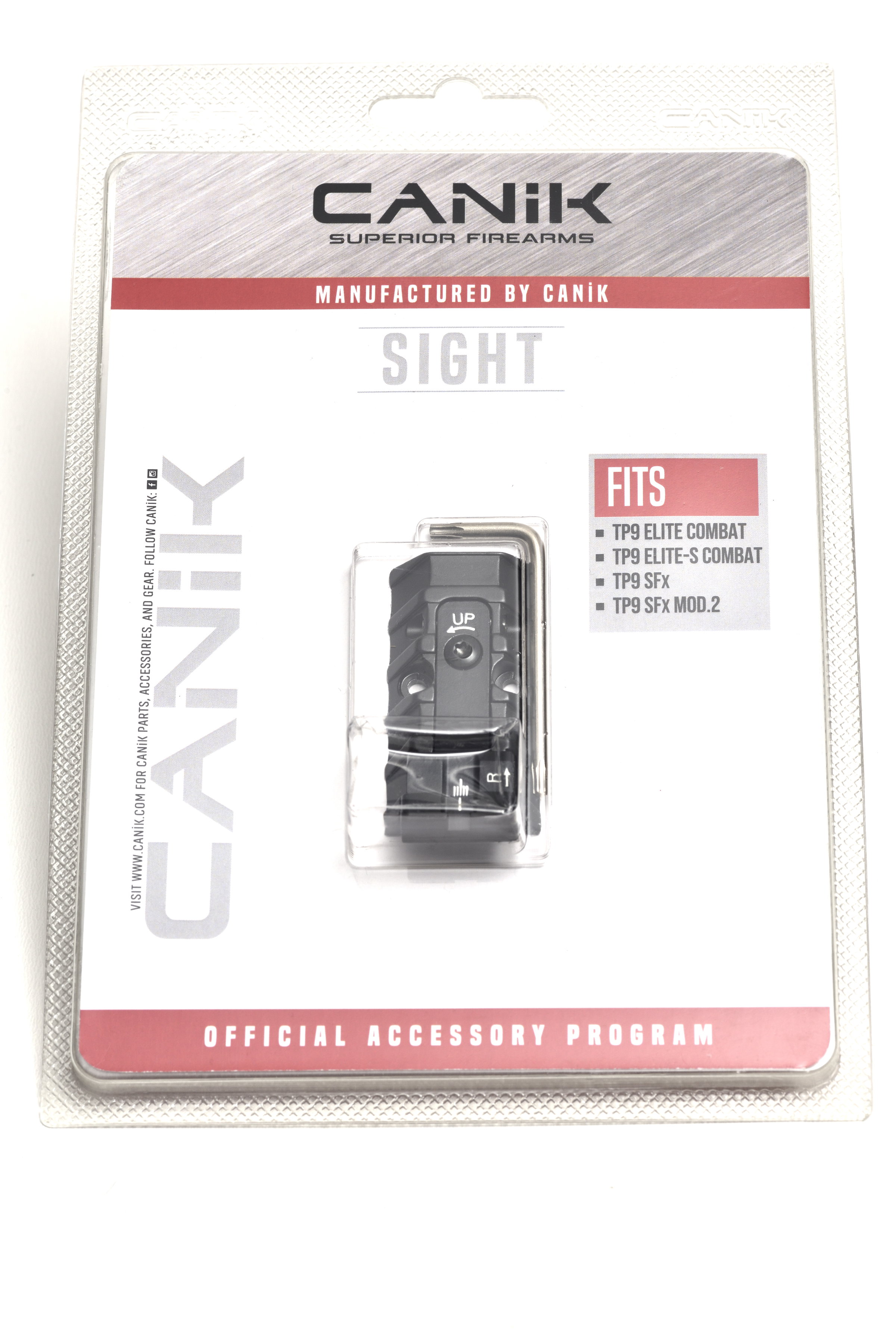 CANiK ADJUSTABLE REAR SIGHT, SFx Rival / Rival S, Black