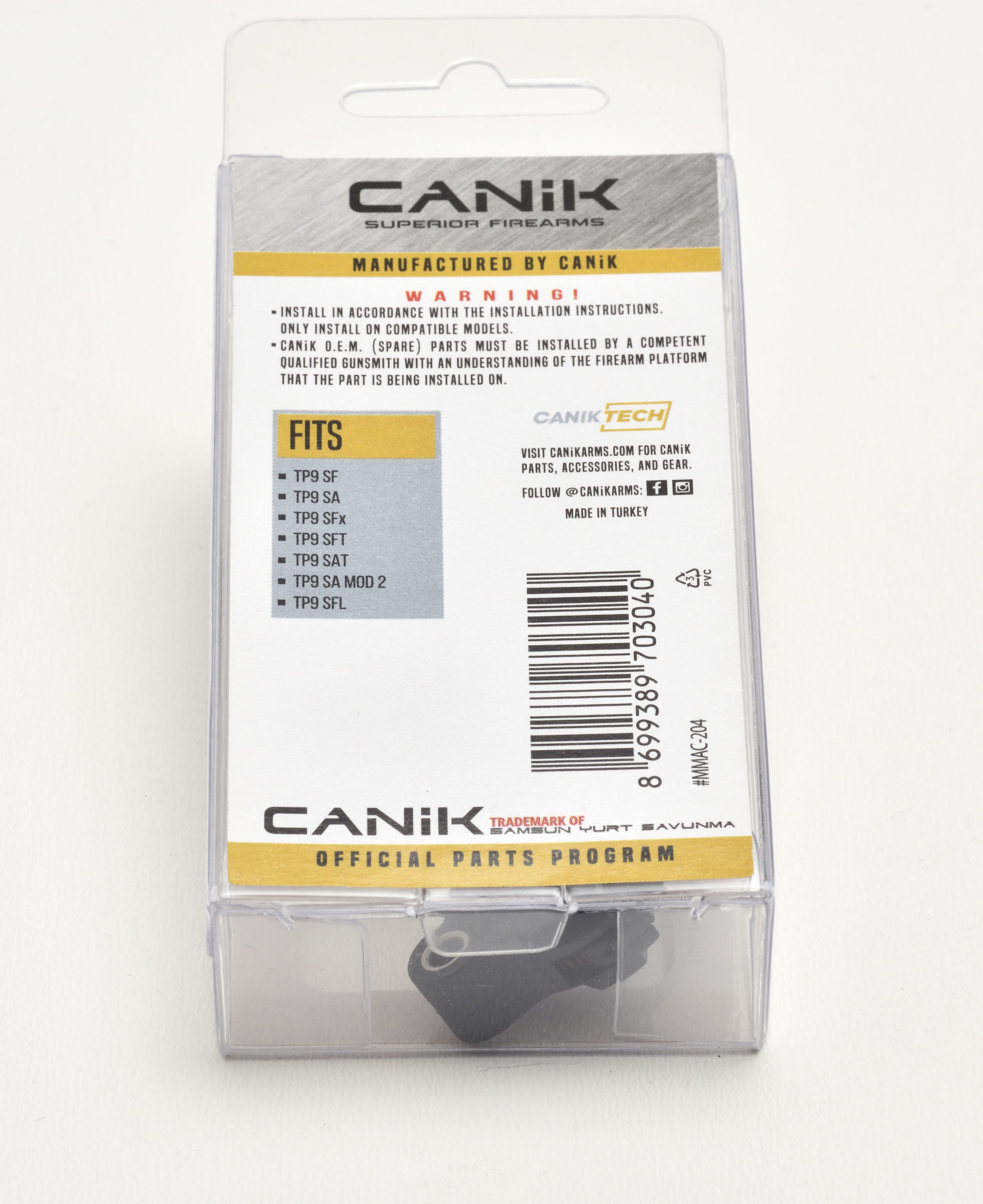 Canik Abzug Baugruppe, TP9 SF, SA, SFx, SFT, SAT, SA Mod2, SFL