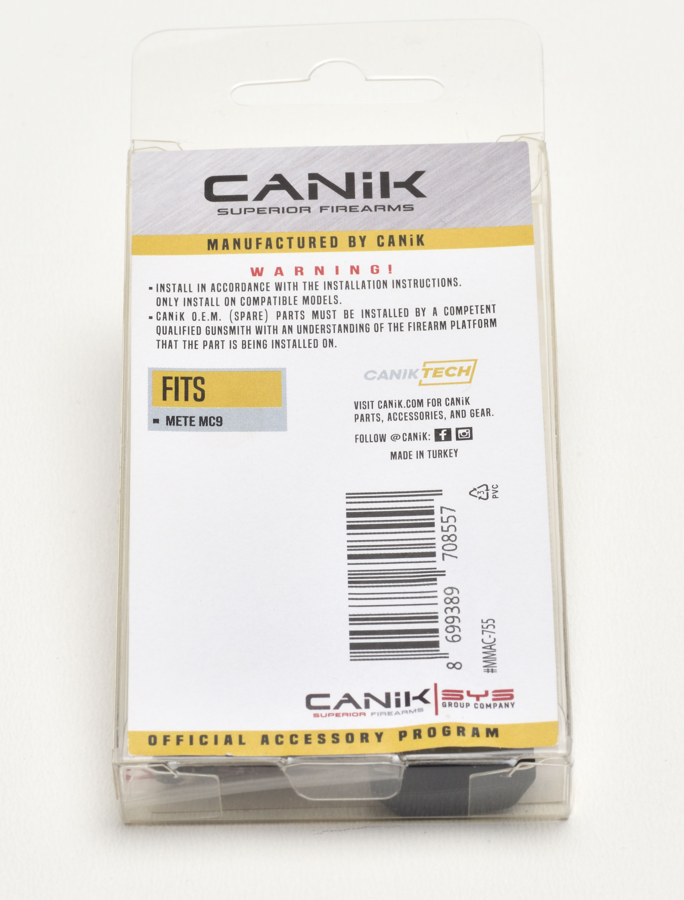 Canik Optic Sight Lid