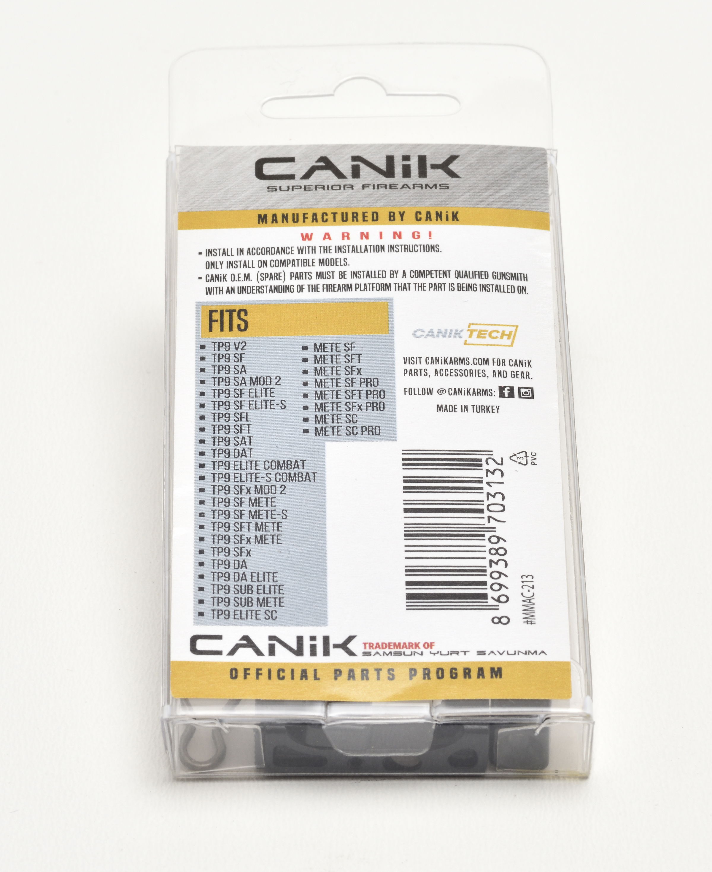 Canik Magazinknopf Baugruppe, alle TP9, alle METE, ohne MC9