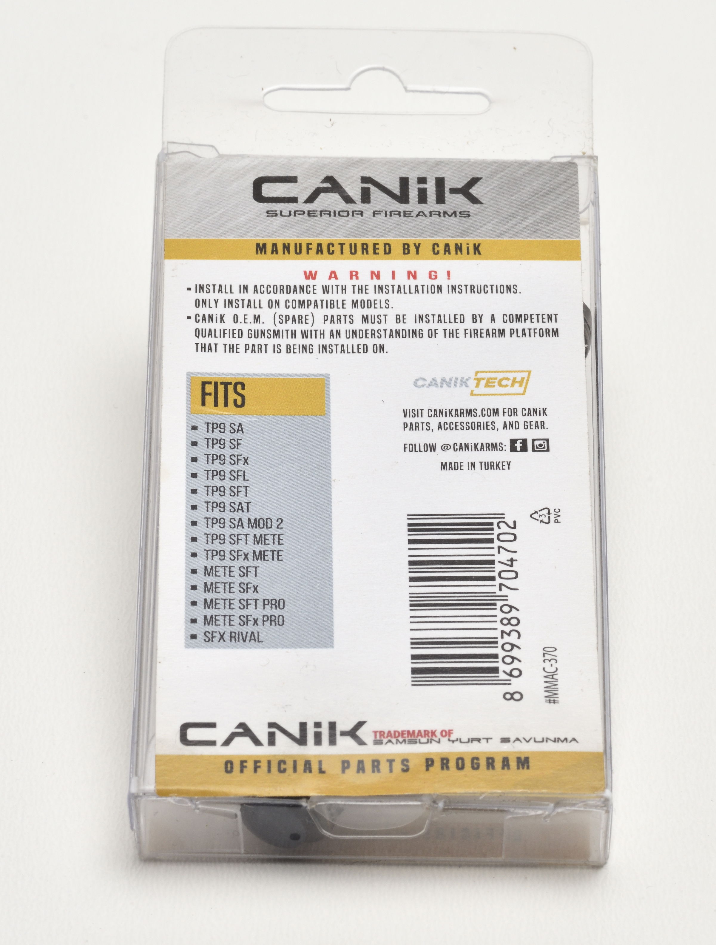 Canik Schliessfeder Standard, TP9 und METE Fullsize
