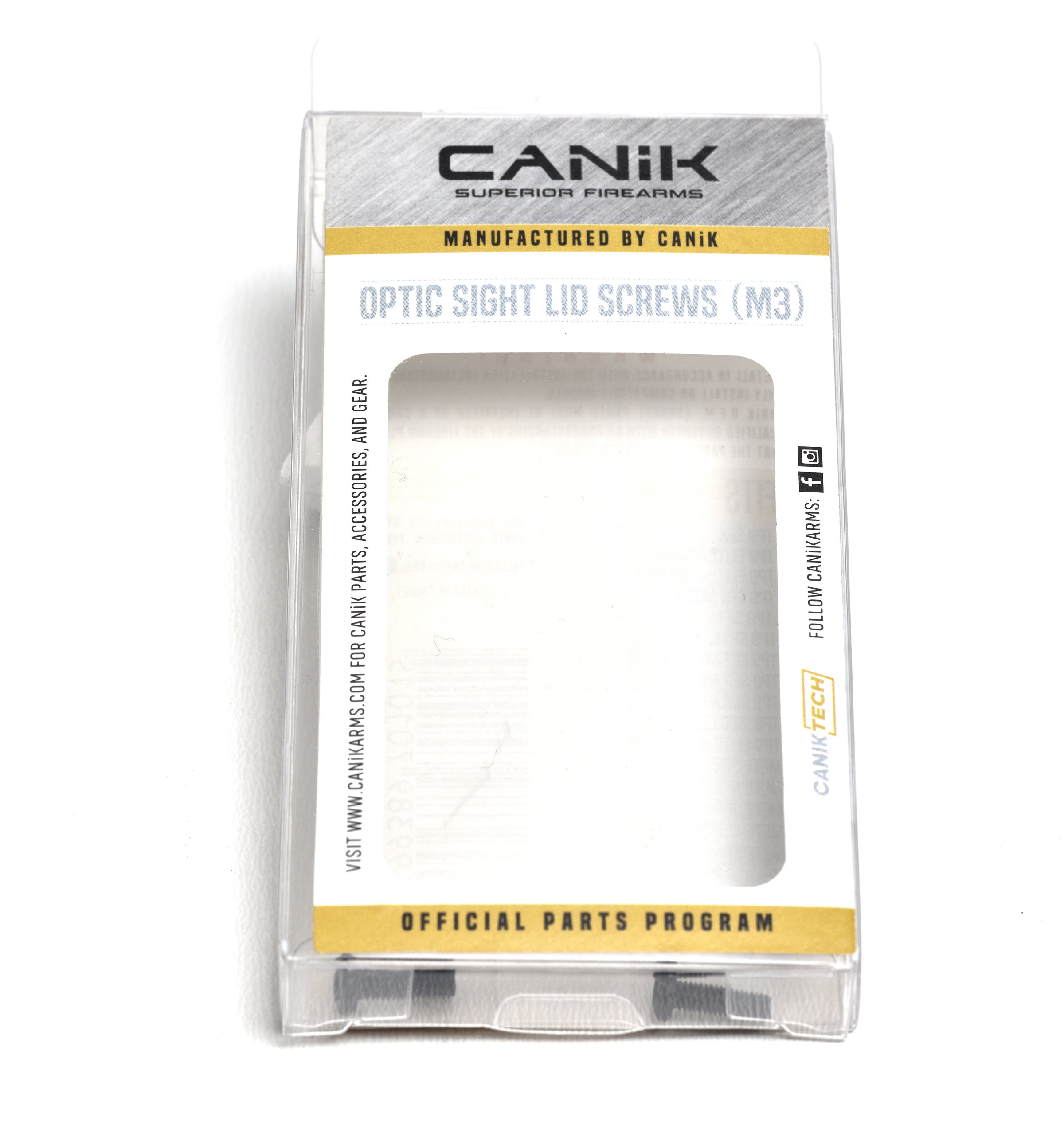 Canik Optic Sight Lid Screws (M3)