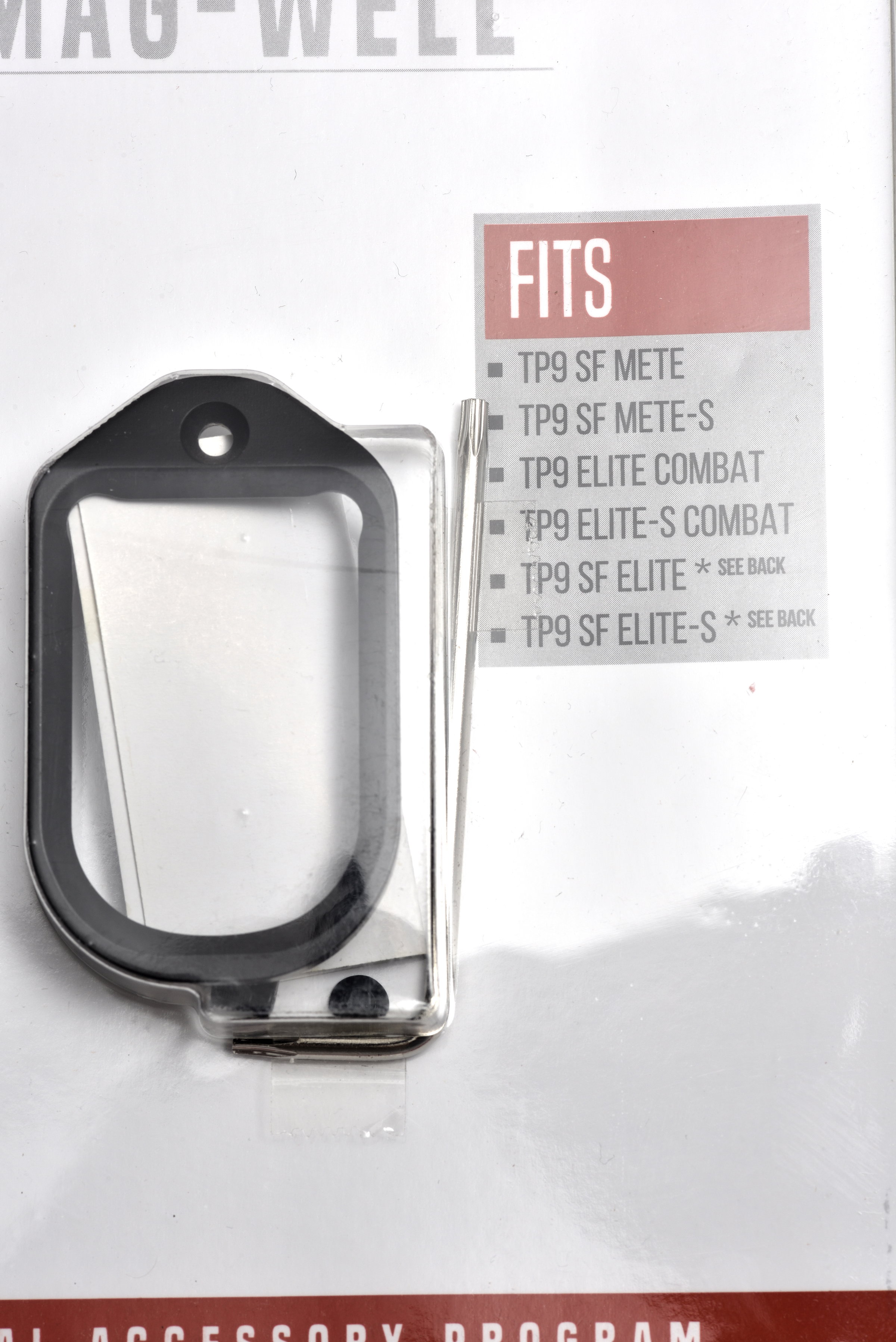 Canik Mag Well aluminium, black, incl. screws, Elite, Elite Combat, SF METE