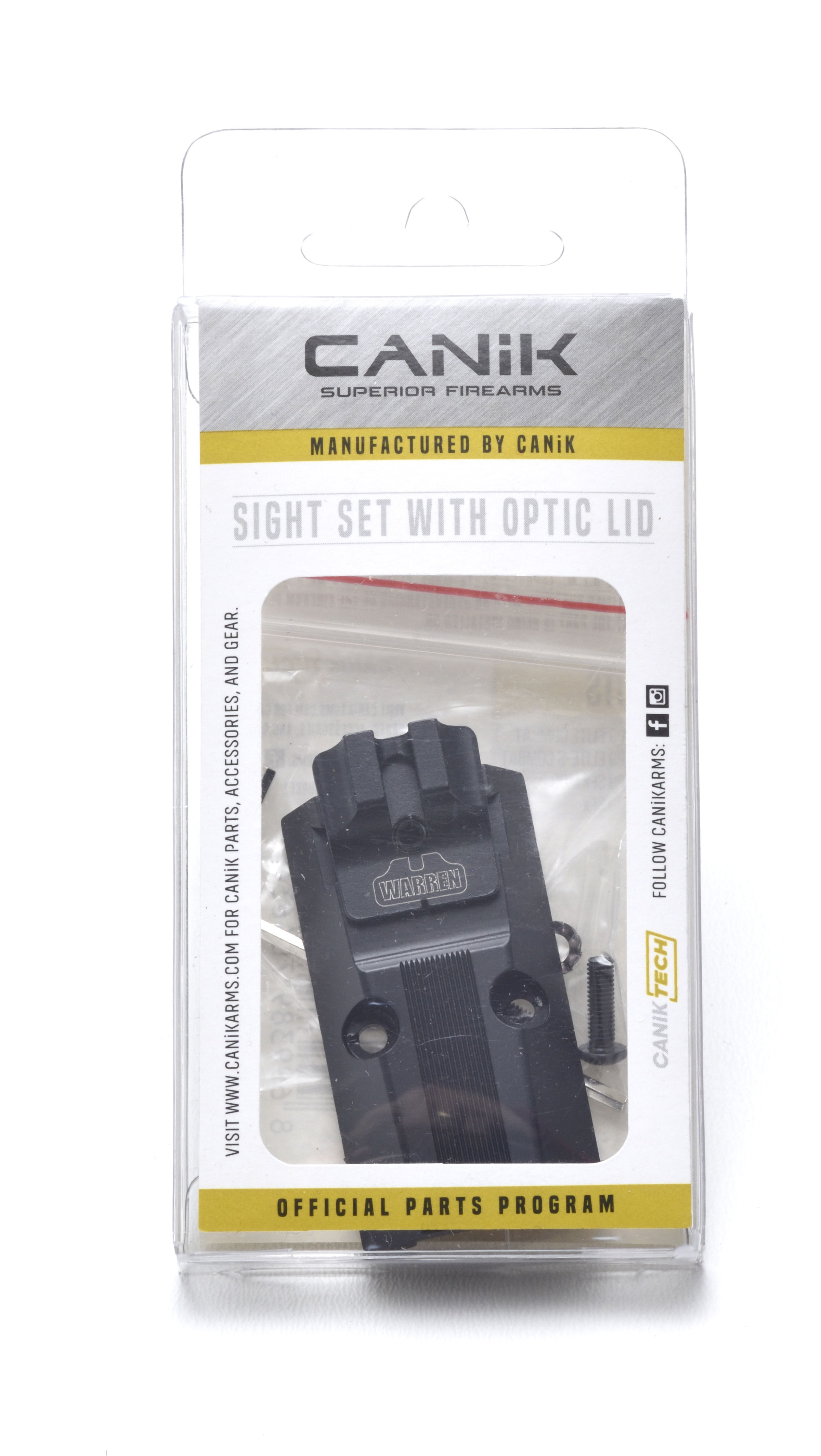 Canik Visierplatte Warren, schwarz, Elite Combat/SFx Mod.2/SFx