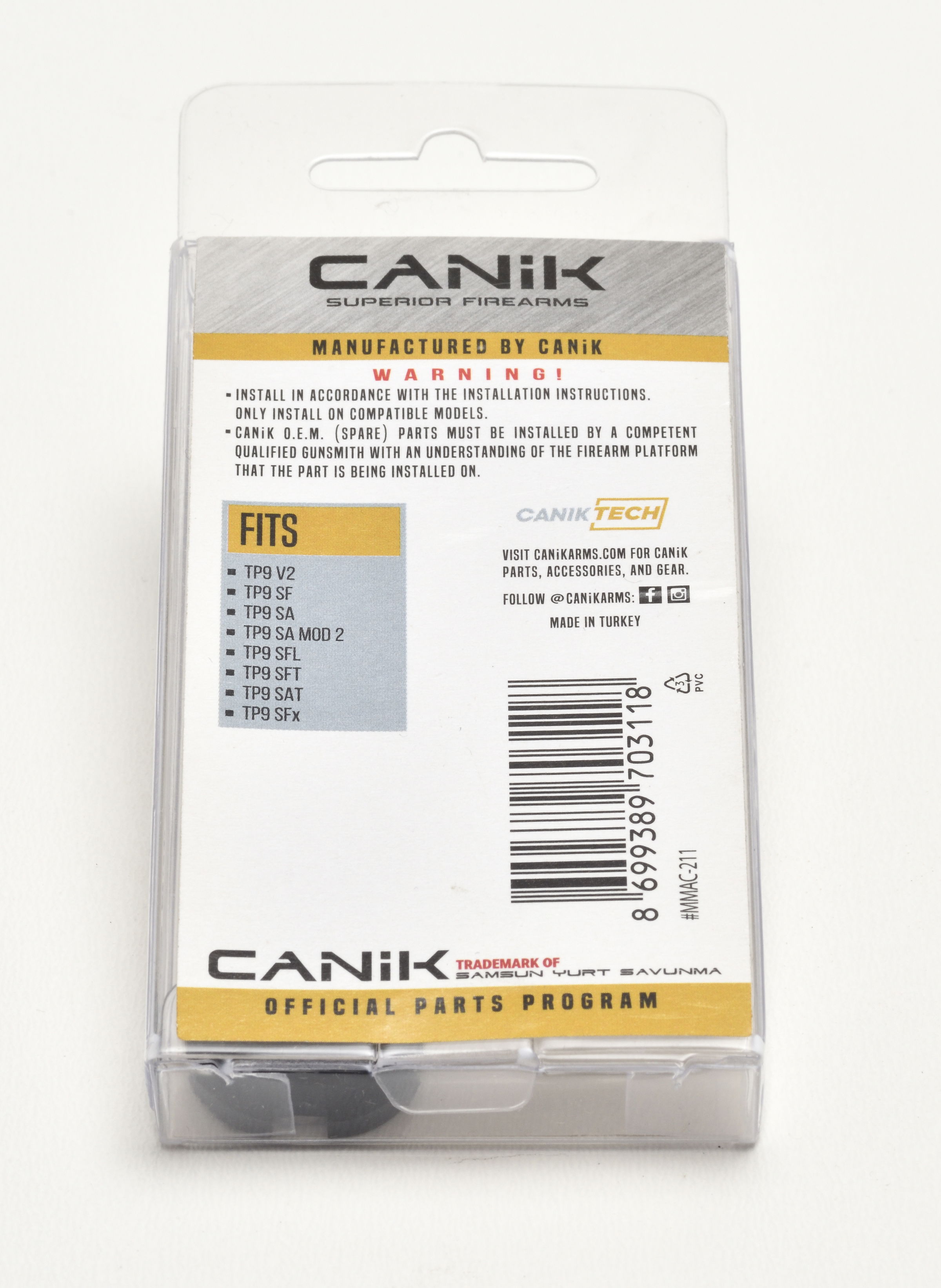 Canik Verschlusskappe, TP9 V2, SF, SA, SA Mod2, SFL, SFT, SAT, SFx