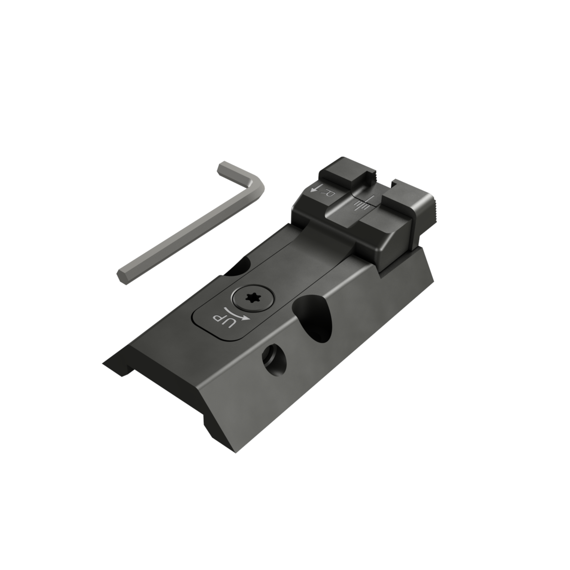 Canik Visier, Adapterplatte mit verst. Visier, SFx, SFx Mod.2, Elite Combat, schwarz