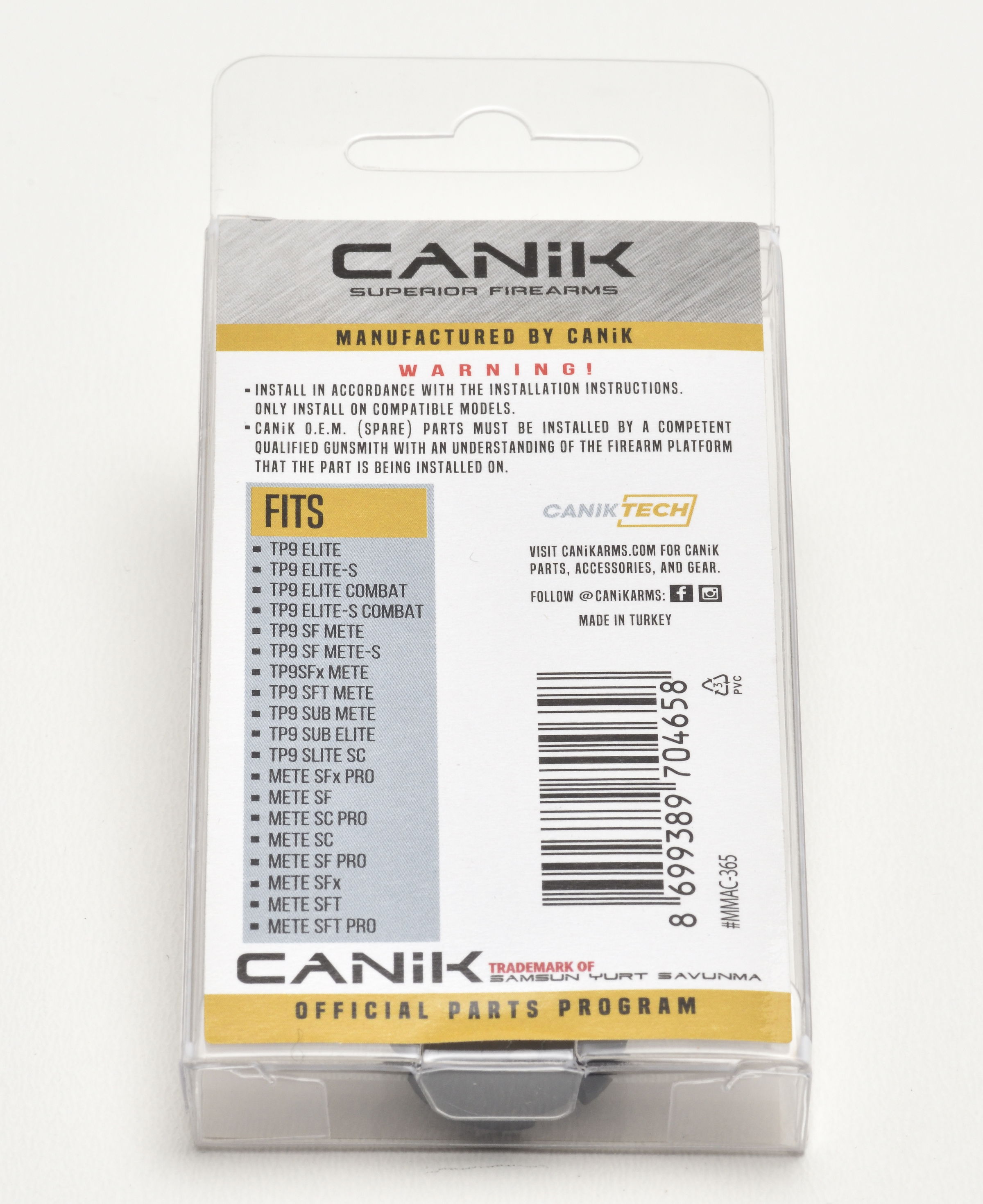 Canik Verschlusskappe, Metall, schwarz - alle TP9, ohne V2, SF, SA, SA Mod2, SFL, SFT, SAT, SFx